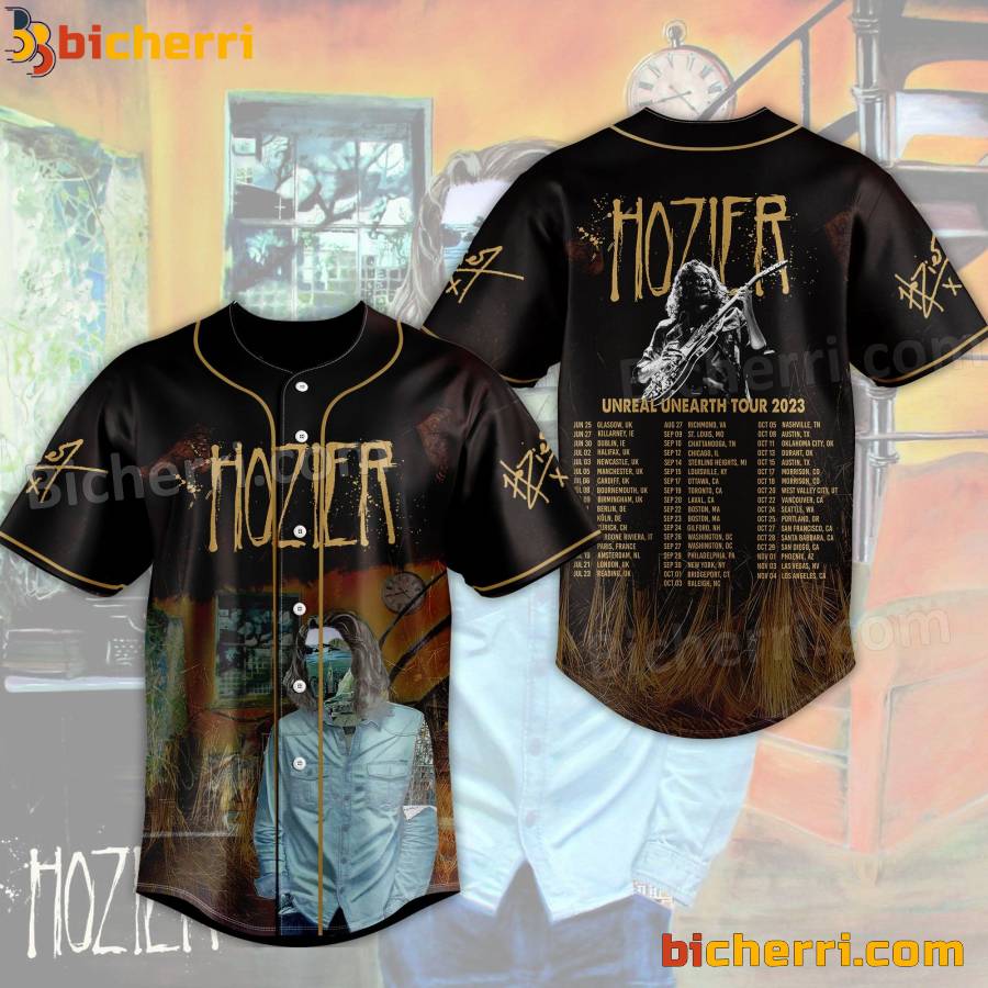 Hozier Unreal Unearth Tour 2023 Baseball Jersey