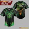 Overkill Exhorder Heathen Tour Green Lightning Personalized Baseball Jersey