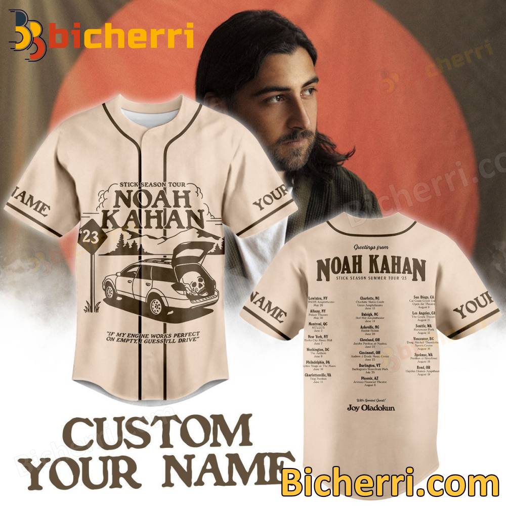 Stick Season Tour Noah Kahan Personalized Baseball Jersey