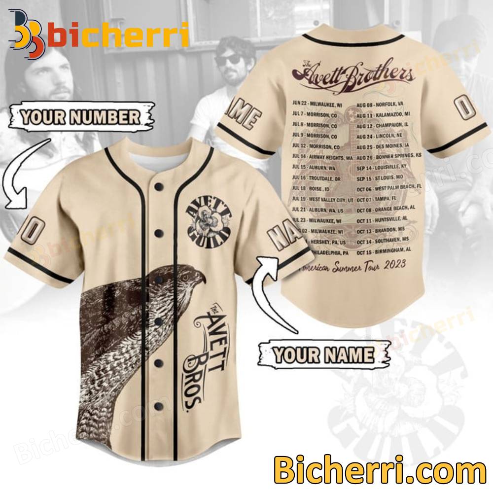 The Avett Brothers American Summer Tour 2023 Personalized Baseball Jersey