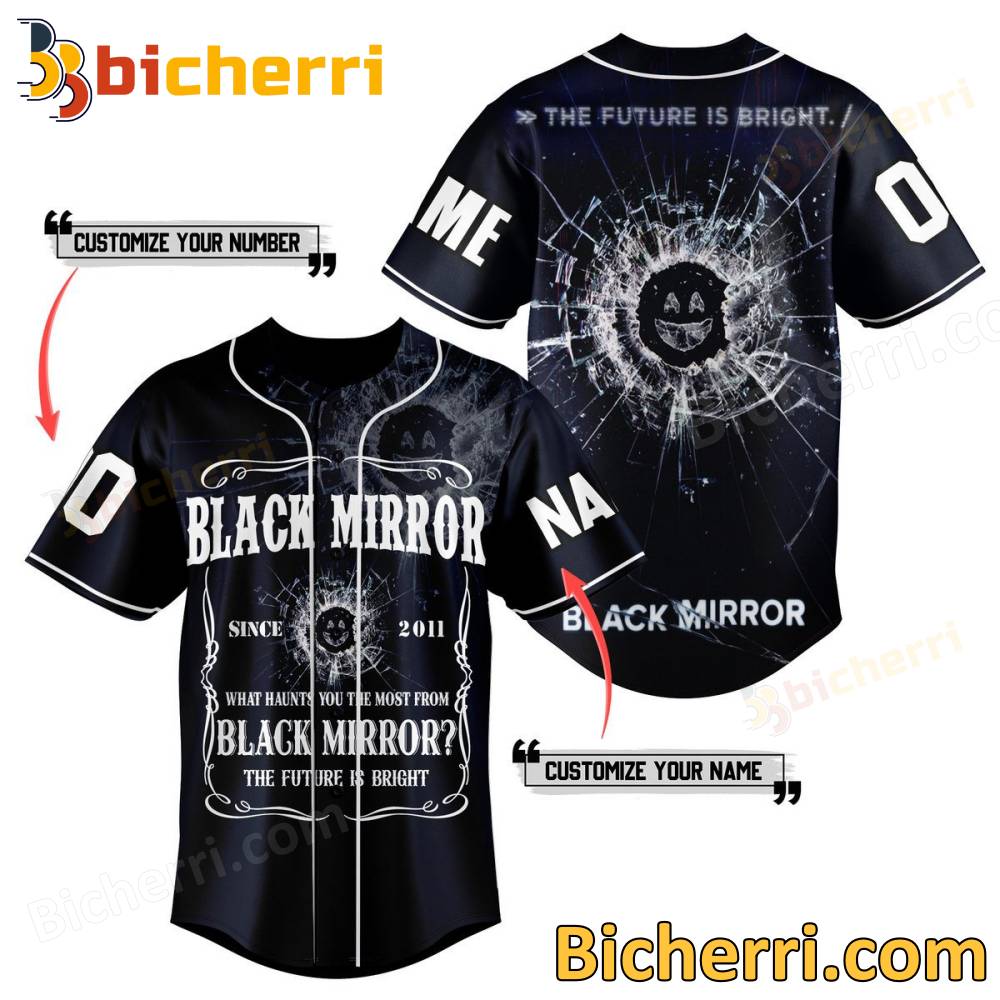 Black Mirror The Future Is Bright Personalized Baseball Jersey