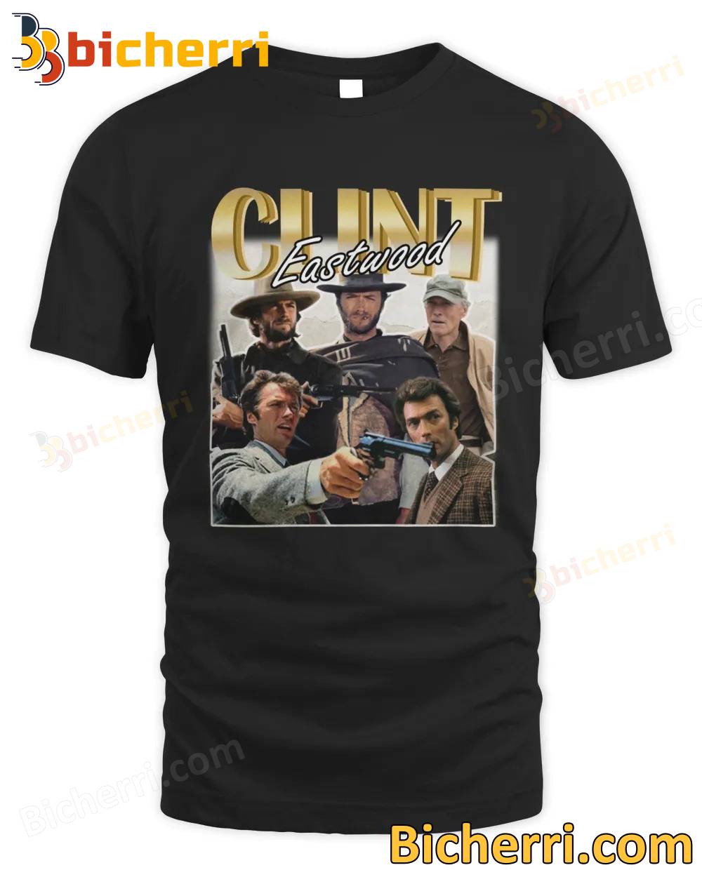 Clint Eastwood From Young To Old T-shirt