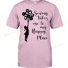Girl And Balloons Sewing Takes Me To Happy Place T-shirt