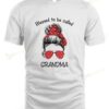 Girl With Red Blessed To Be Called Grandma T-shirt