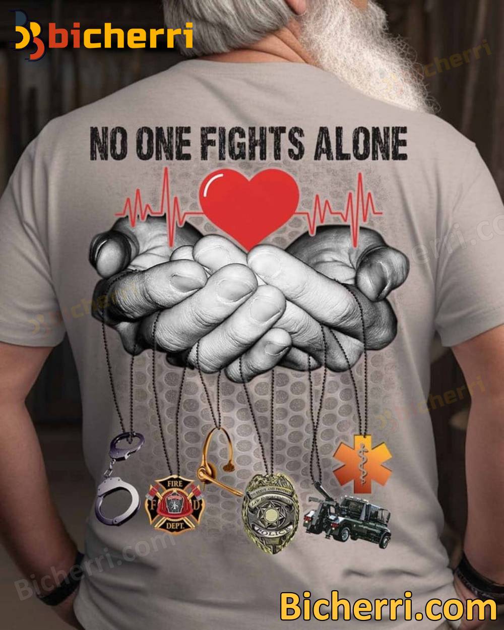 Heart No One Fights Alone T-shirt