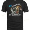Cat And Tiger Hello Darkness My Old Friend T-shirt