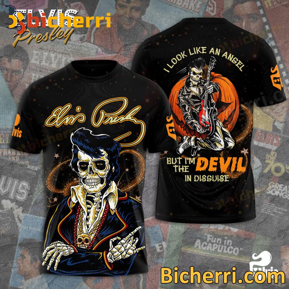 Elvis Presley I Look Like An Angel But I'm A Devil In Disguise T-shirt