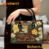Flower God Is Within Her She Will Not Fall Personalized Handbag