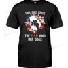 This Girl Loves The USA And Her Dogs Dog T-shirt