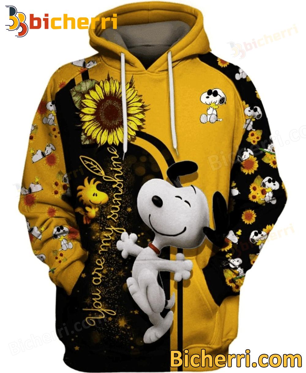 You Are My Sunshine Snoopy With Sunflower Hoodie