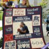 Behind Every Baseball Player Who Believes In Himself Is A Baseball Mom Personalized Blanket