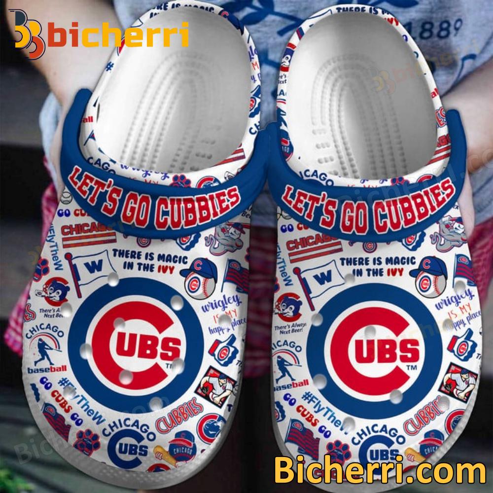 Chicago Cubs Let's Go Cubbies Crocs Clogs