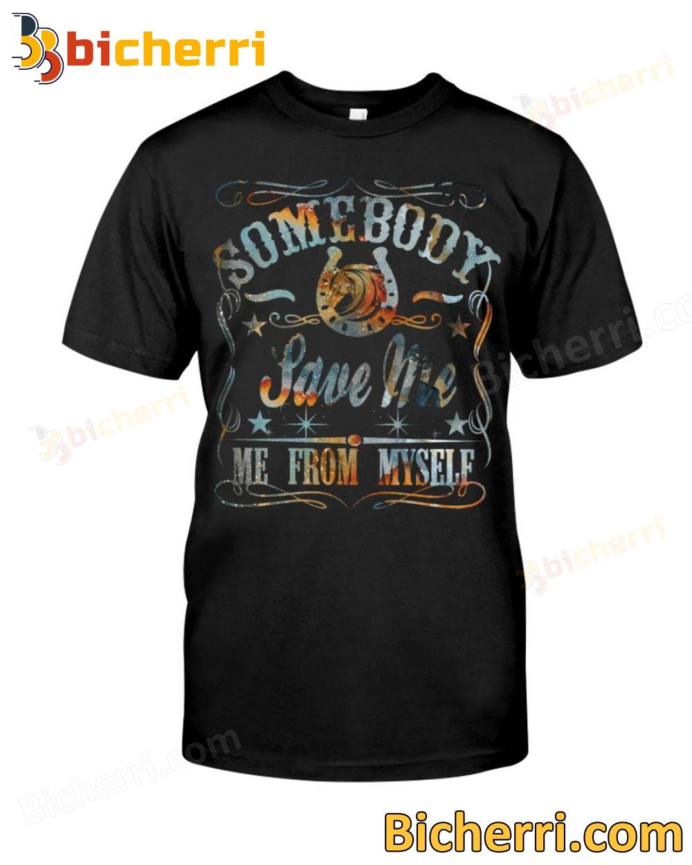 Horse Somebody Save Me Me From Myself T-shirt