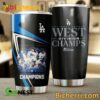 LA Dodgers West Division Champions 2023 Tumbler