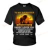 Lion King To My Daughter Always Remember That Daddy Loves You T-shirt