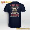 Skull Hvac Tech Because Engineers Need Heroes Too T-shirt