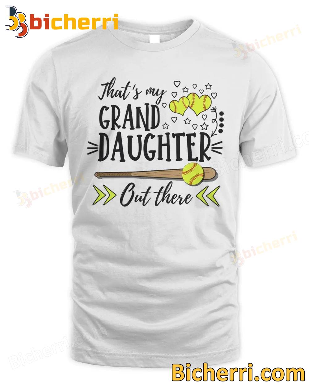 That's My Granddaughter Out There Softball T-shirt