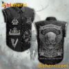 Viking In Your Darkest Hour Sleeveless Denim Jacket