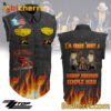 Zz Top I'm Crazy 'bout A Sharp Dressed Simple Man Sleeveless Denim Jacket