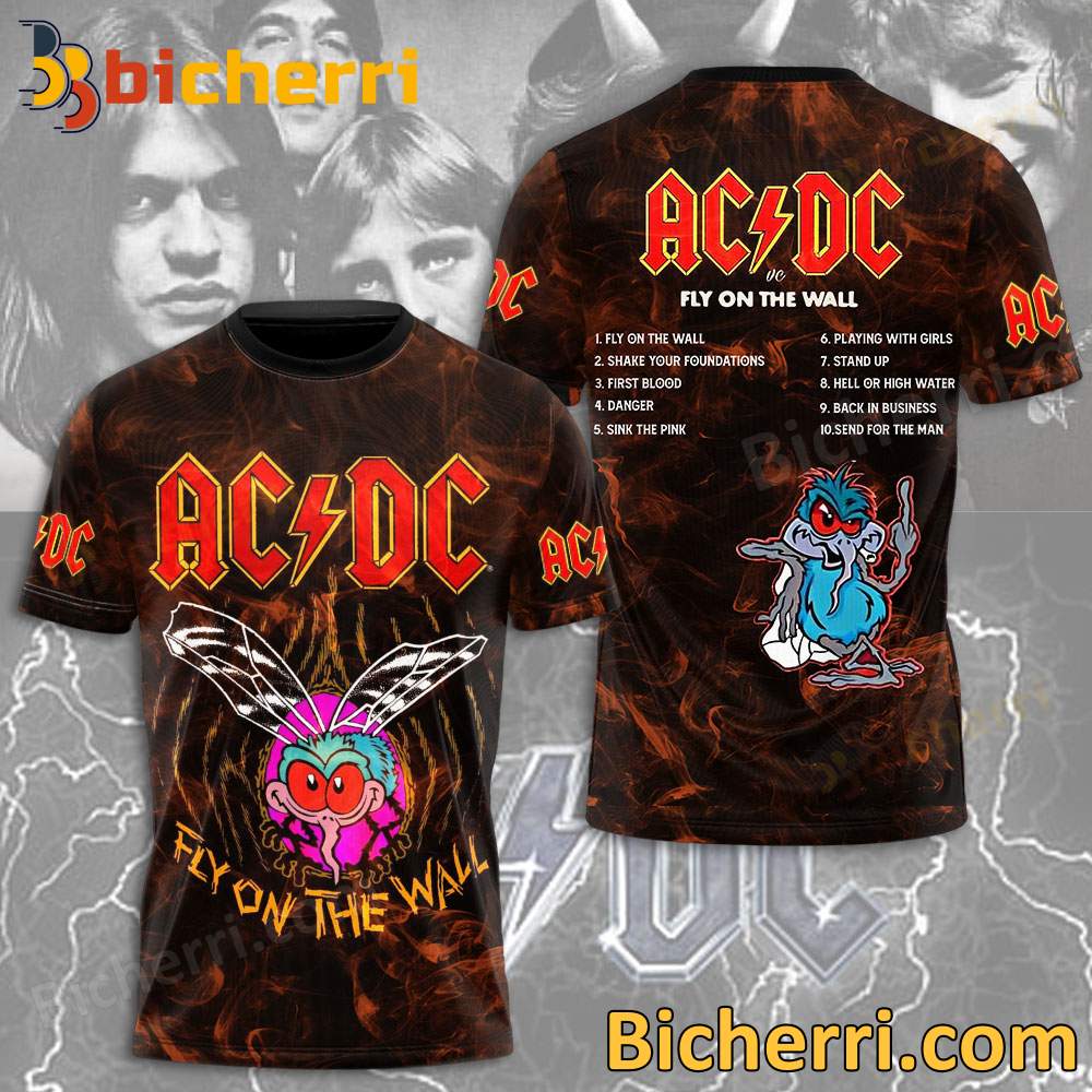 Ac/Dc Fly On The Wall Album T-shirt, Hoodie