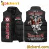 Alabama I Am A Die Hard Crimson Tide Fan Sleeveless Puffer Vest