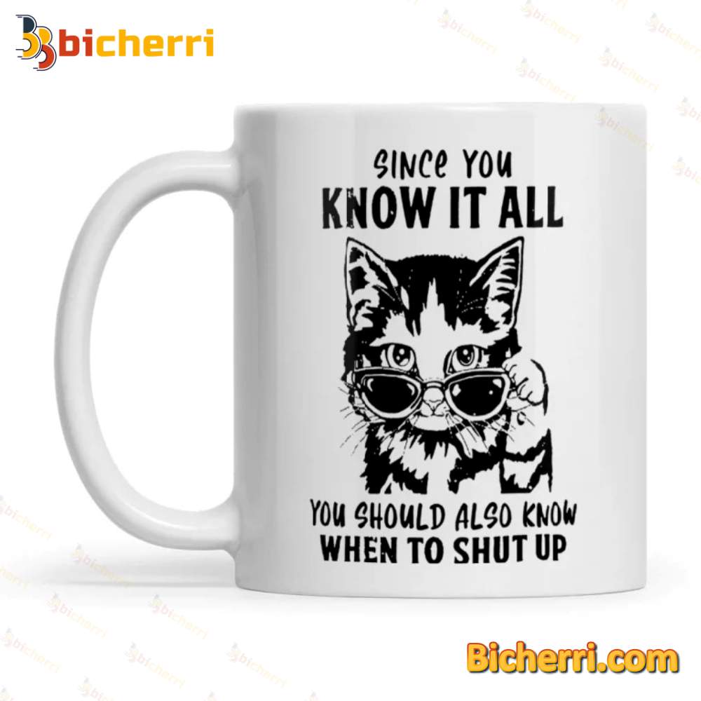 Cat Since You Know It All You Should Also Know Mug