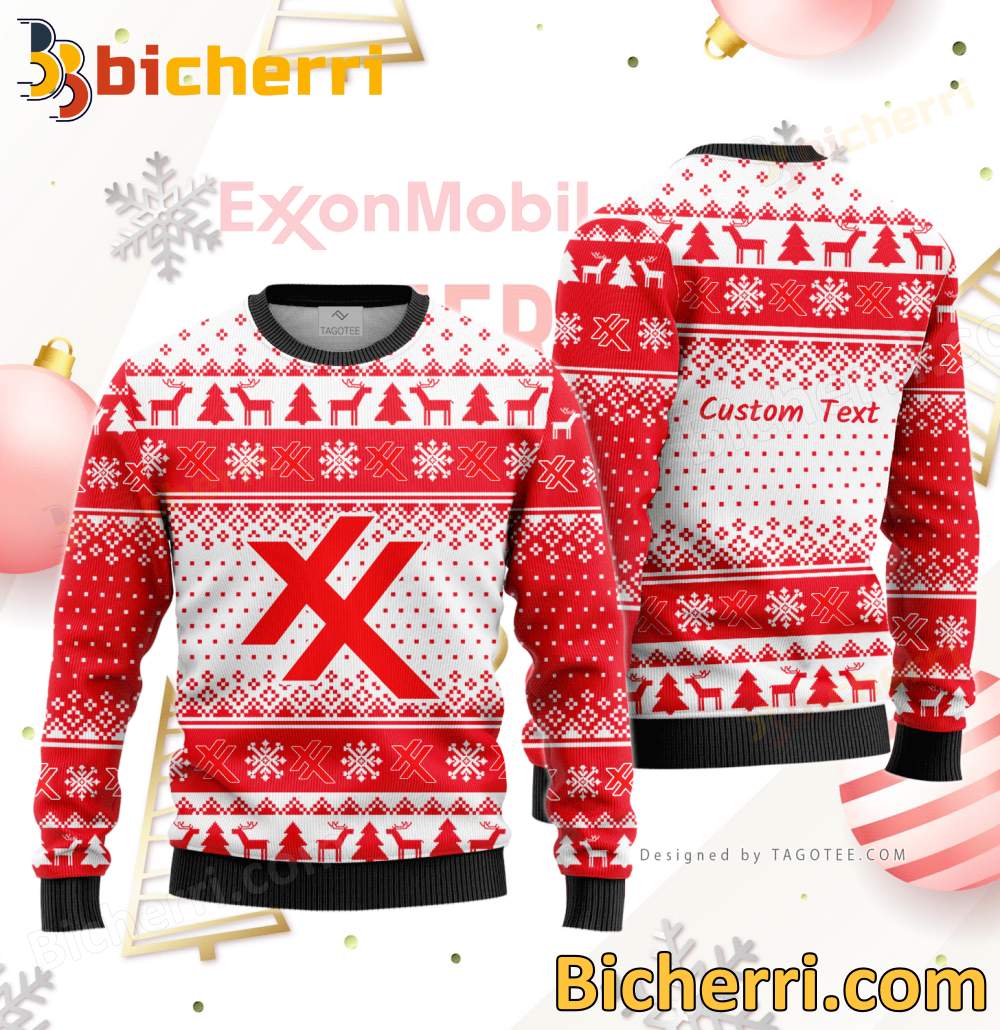 Exxon Mobil Corporation Ugly Christmas Sweater