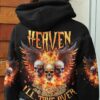 Fire Skull Wings Heaven Don't Want Me And Hell's Afraid I'll Take Over Hoodie