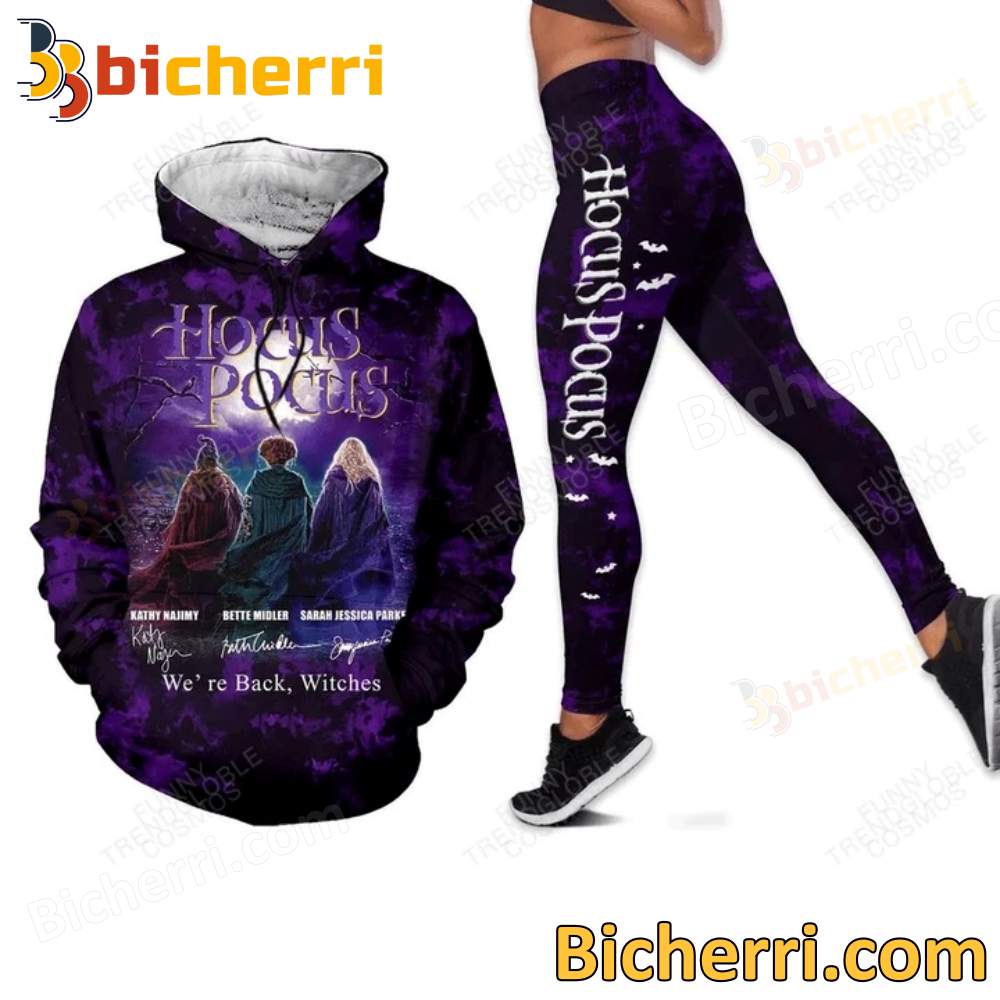 Hocus Pocus We're Back Witches Hoodie And Leggings