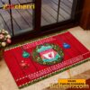 Liverpool Christmas Welcome My Family Personalized Doormat