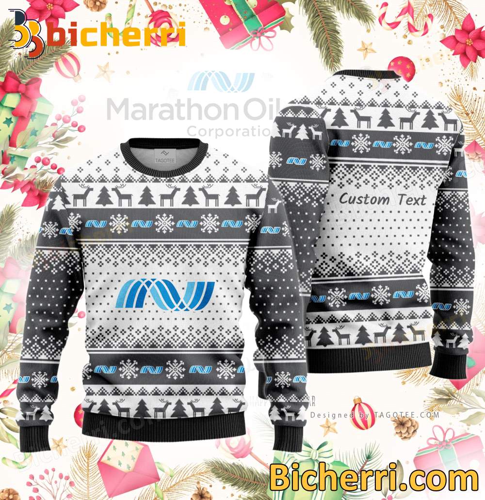 Marathon Oil Corporation Ugly Christmas Sweater