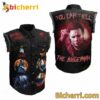 Michael Myers You Can't Kill The Boogeyman Sleeveless Denim Jacket