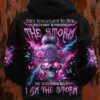 Roses Skull Woman I Am The Storm Hoodie