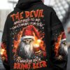 Skull Christmas Bring Beer The Devil Whispered To Me I'm Coming For You Hoodie