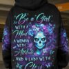 Skull Woman Be A Girl With A Mind A Woman With Attitude And A Lady With Class Hoodie