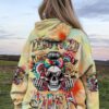 Skull Woman Zero Fucks Given Hoodie