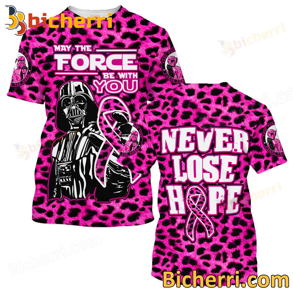 Star Wars Breast Cancer Awareness Never Lose Your Hope T-shirt