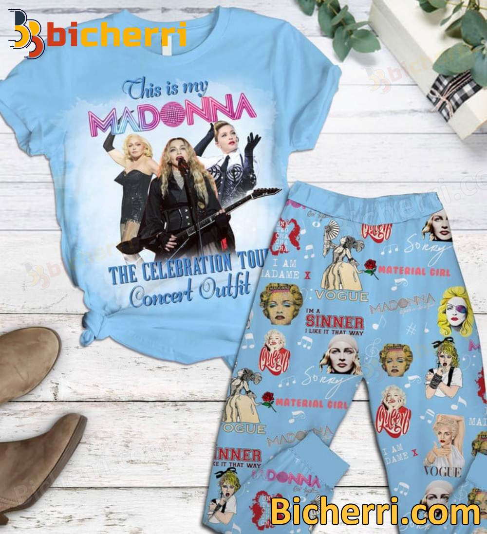 This Is My Madonna The Celebration Tour Concert Outfit Pajamas Set