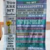 To My Granddaughter You Are My Sunshine Blanket