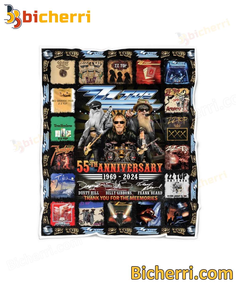 Aerosmith Band 55th Anniversary 1969-2024 Blanket