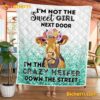 Cow I'm Not The Sweet Girl Next Door I'm The Crazy Heifer Down The Street Blanket