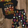 Grateful Dead With Bear On Halloween The Dead Will Rise Again Pajamas Set