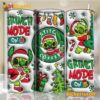Grinch Mode On And Stitch Coffee Christmas Skinny Tumbler