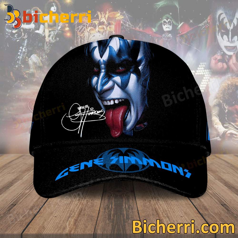 Kiss Band Gene Simmons Signature Cap