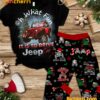 Oh What Fun It Is To Drive Jeep Car Christmas Pajamas Set