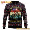 Satan On Mountain Bike Don't Follow Me I Do Stupid Things Ugly Christmas Sweater