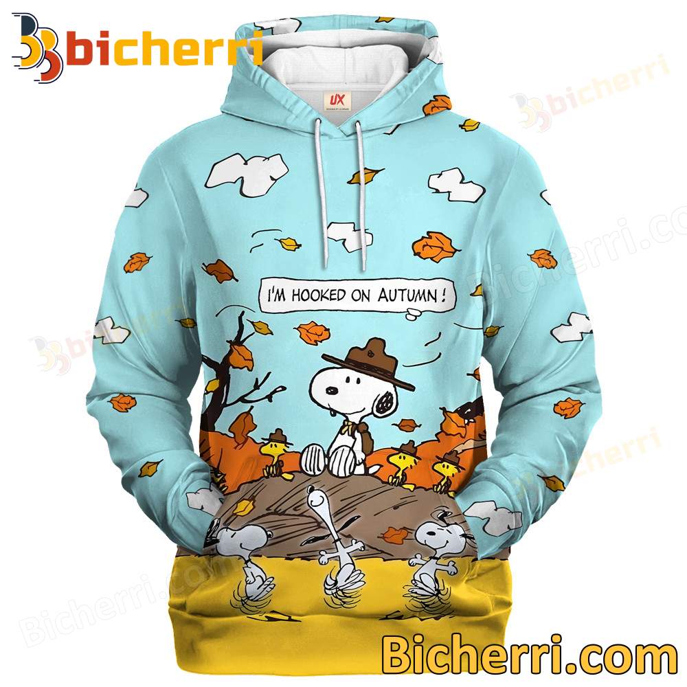 Snoopy I'm Hooked On Autumn Hoodie