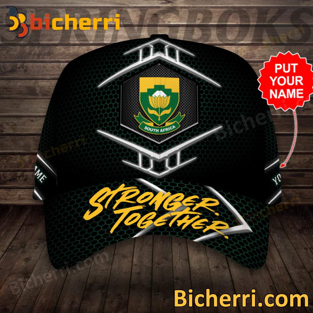 South Africa Stronger Together Personalized Cap