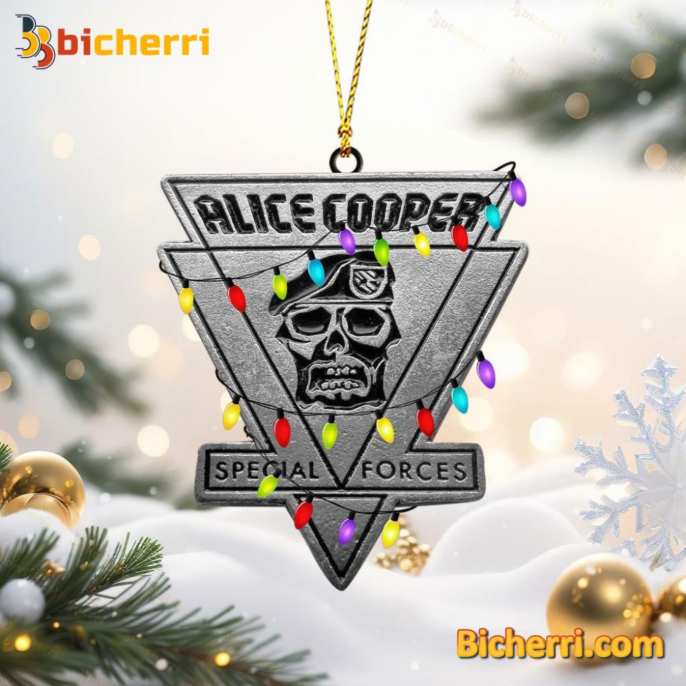 Alice Cooper Special Forces Christmas Ornament