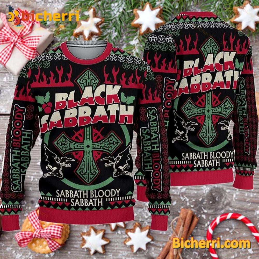 Black Sabbath Sabbath Bloody Sabbath Ugly Christmas Sweater